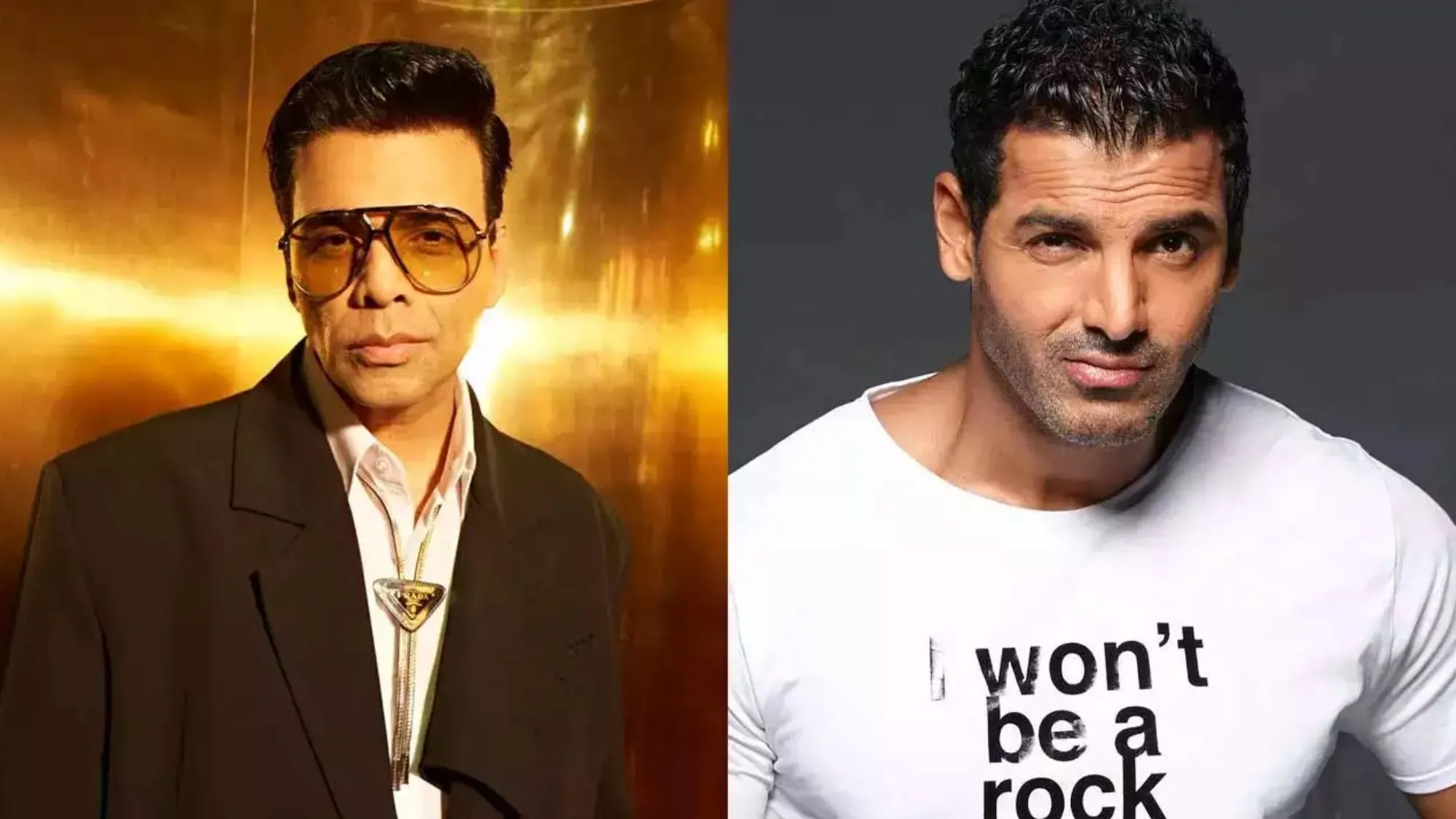 John Abraham and Karan Johar