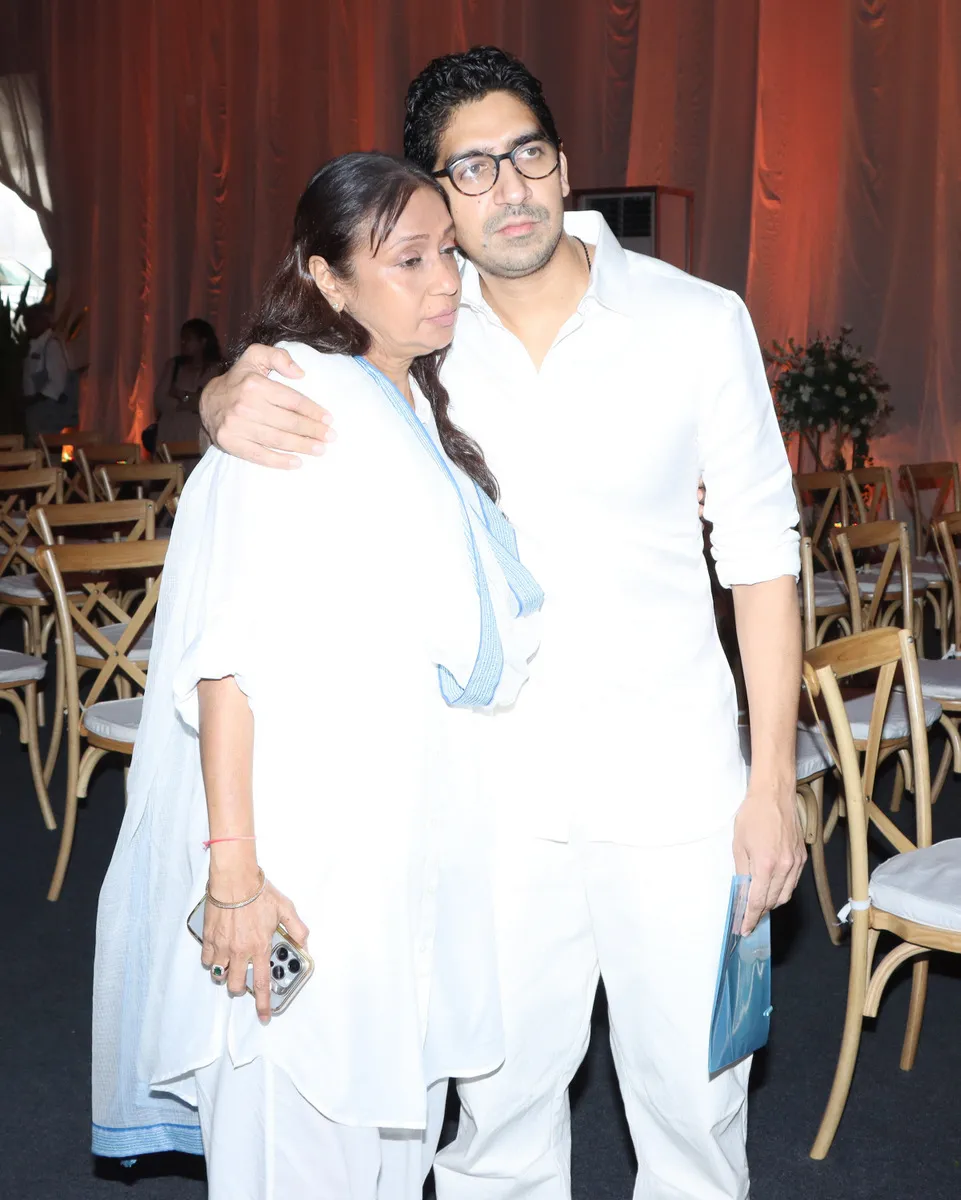 Sunita Gowarikar with Ayan Mukherjee