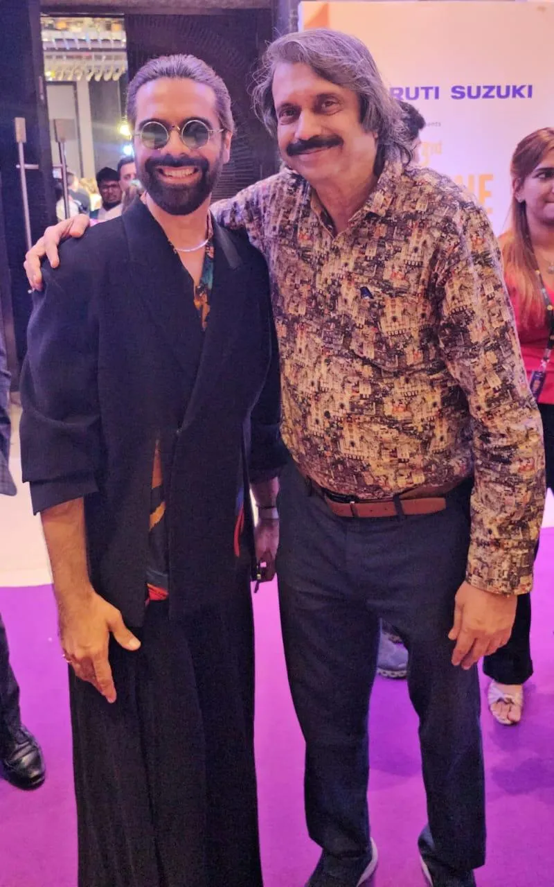 Composer Sachin (of Sachin Jigar) with Chaitanya Padukone