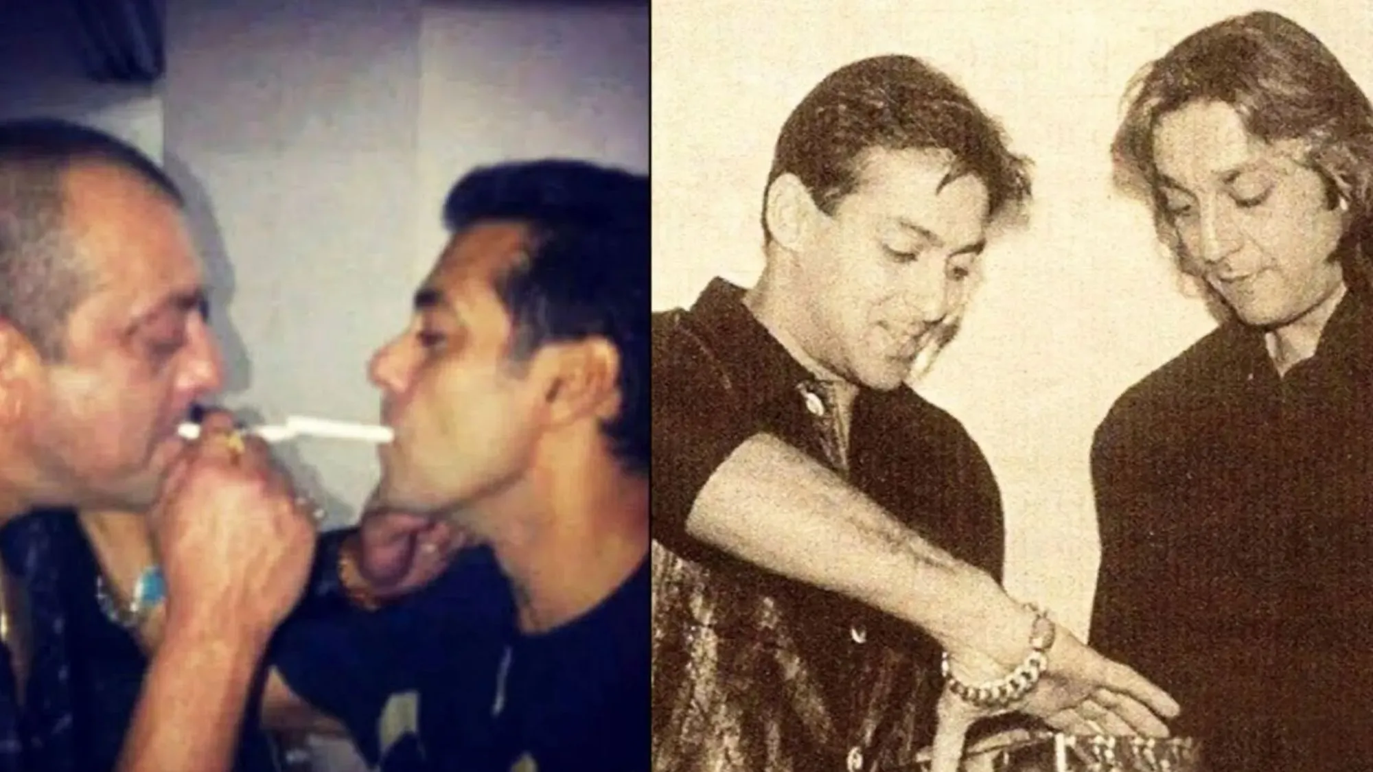 Salman Khan and Sanjay Dutt 