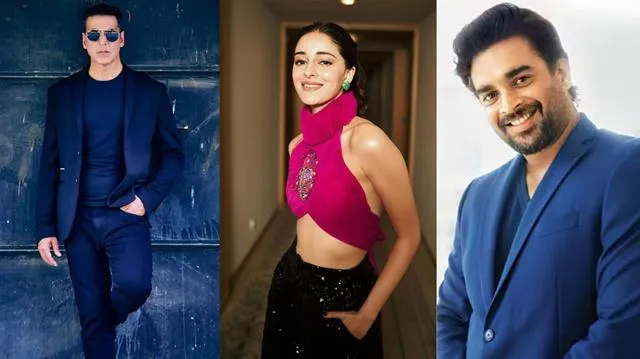 ananya pandey, r madhvanm and akshay kumar
