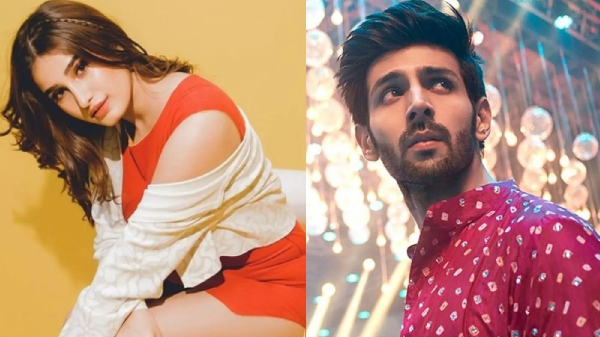 Kartik Aaryan and Rasha Thadani 