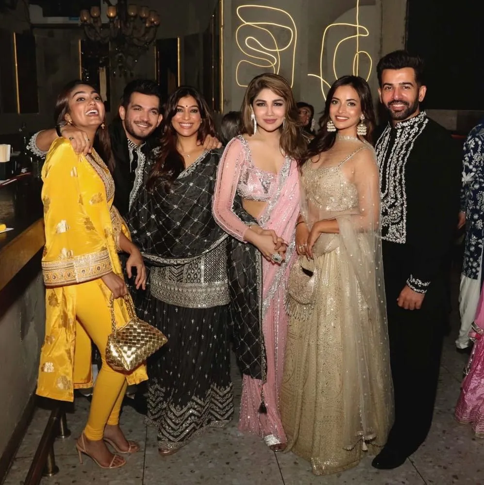 Star-studded glamour at Aliza Khan's Eid party--Arjun Bijlani. Jay Bhanushali, Sanaa , Neha