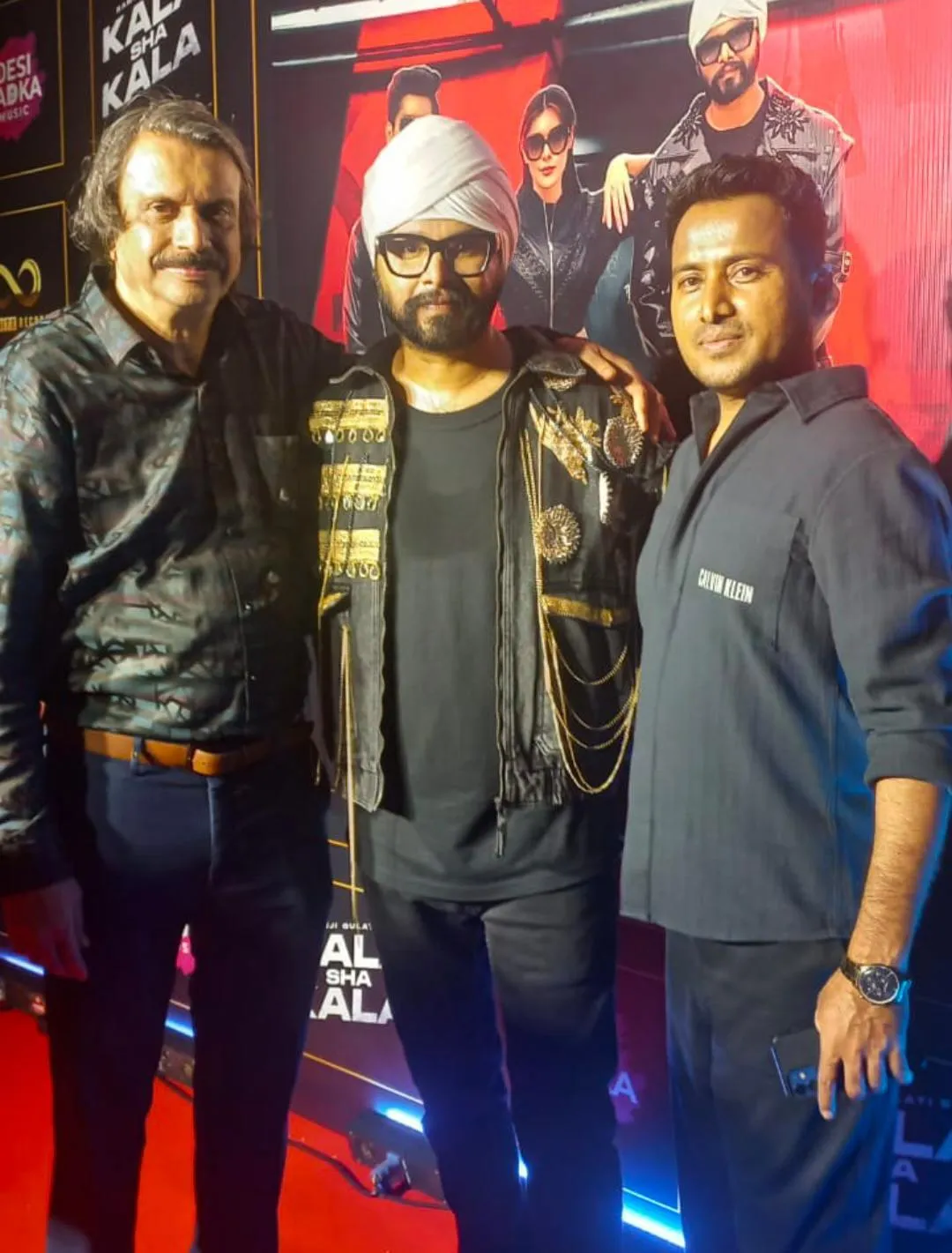 Chaitanya Padukone with Ramji Gulati and Yash Hake ( CEO-Desi Tadka Music )