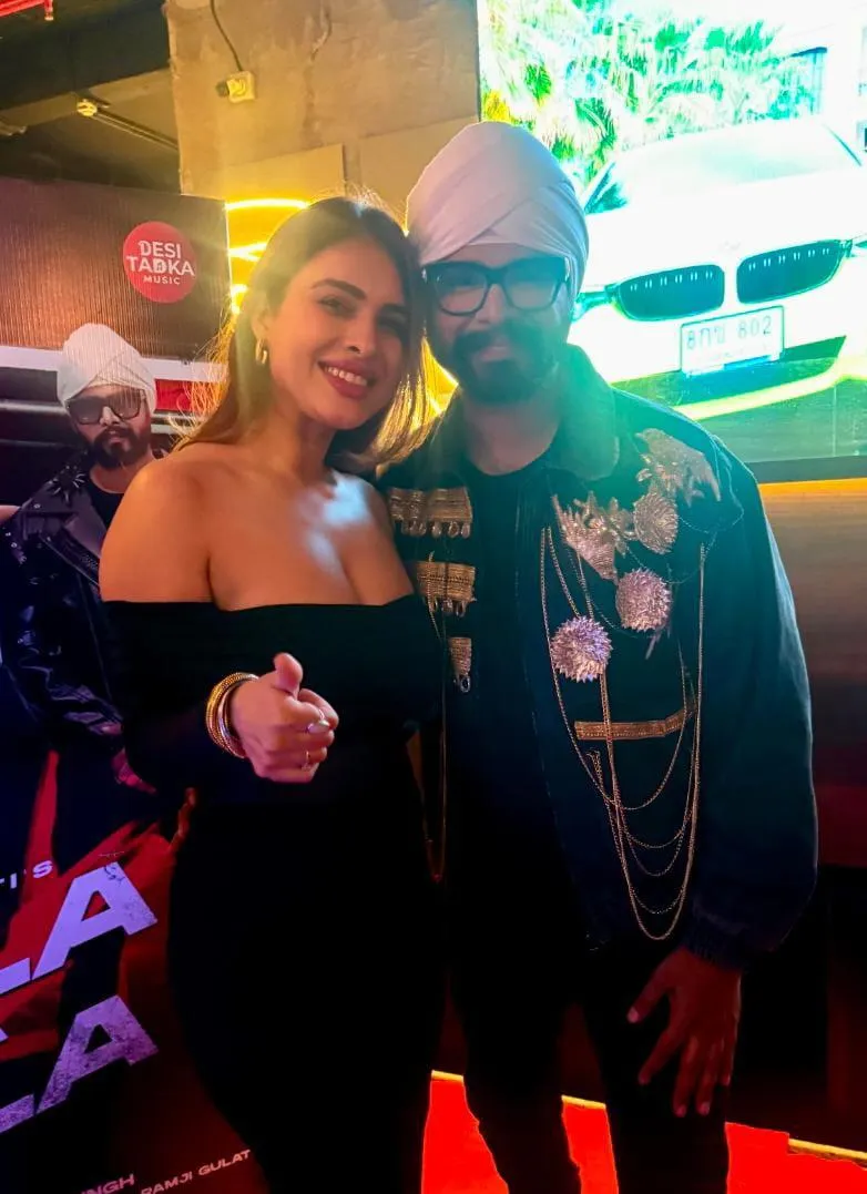 Neha Malik with Ramji Gulati