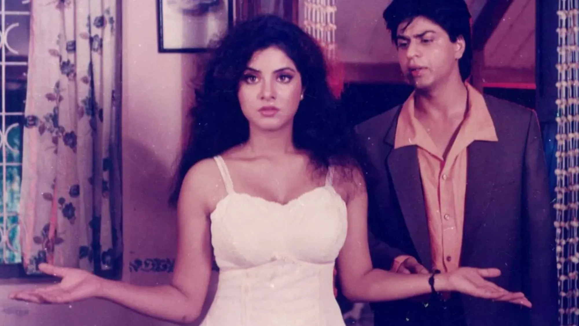 Shah Rukh Khan and Divya Bharti 