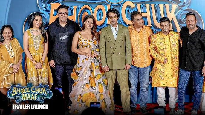 Bhool Chuk Maaf Trailer Launch Rajkummar Rao and Wamiqa Gabbi are too good in producer Dinesh Vijan pre wedding haldi ruckus
