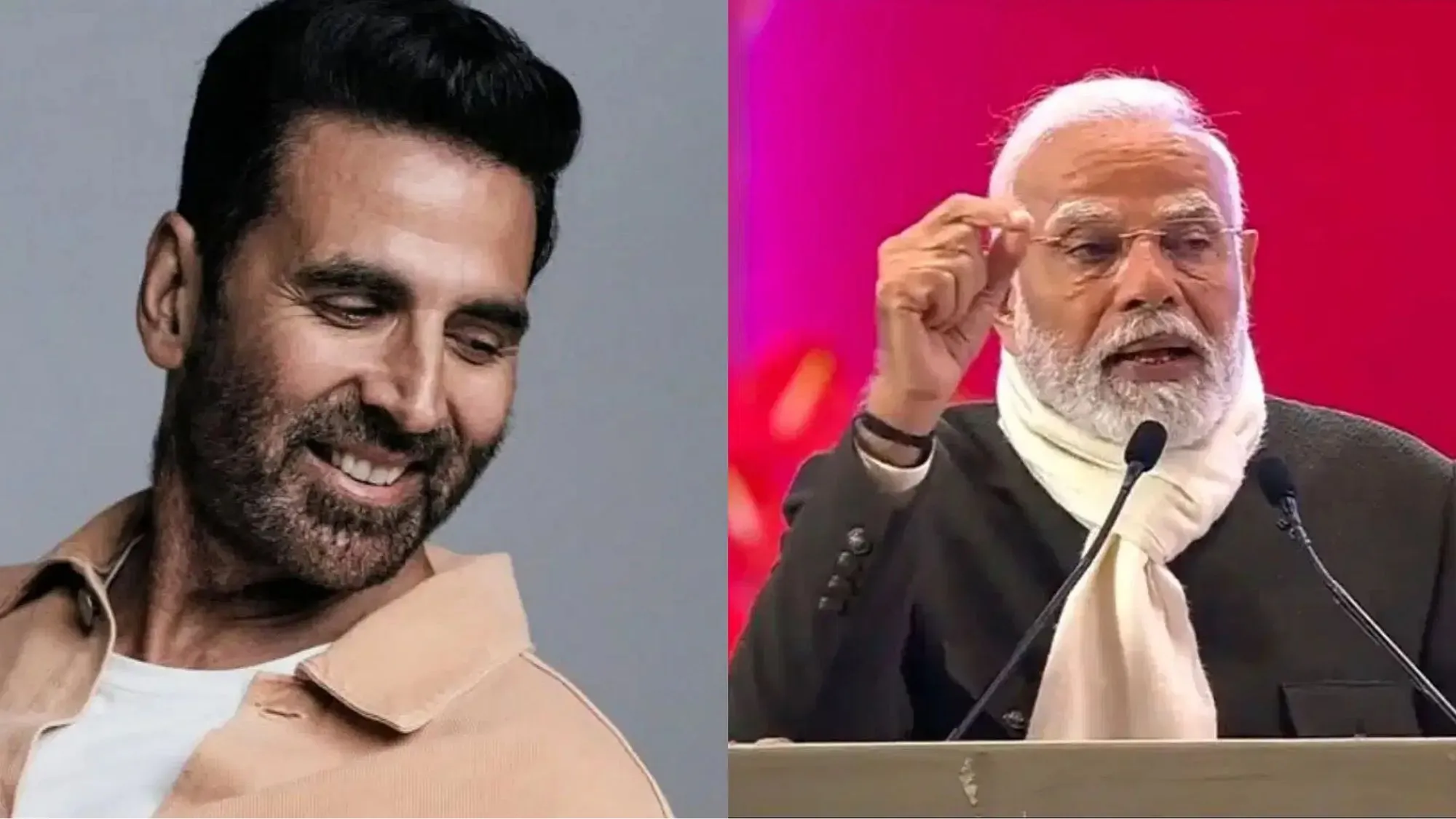pm modi and akshay kumar