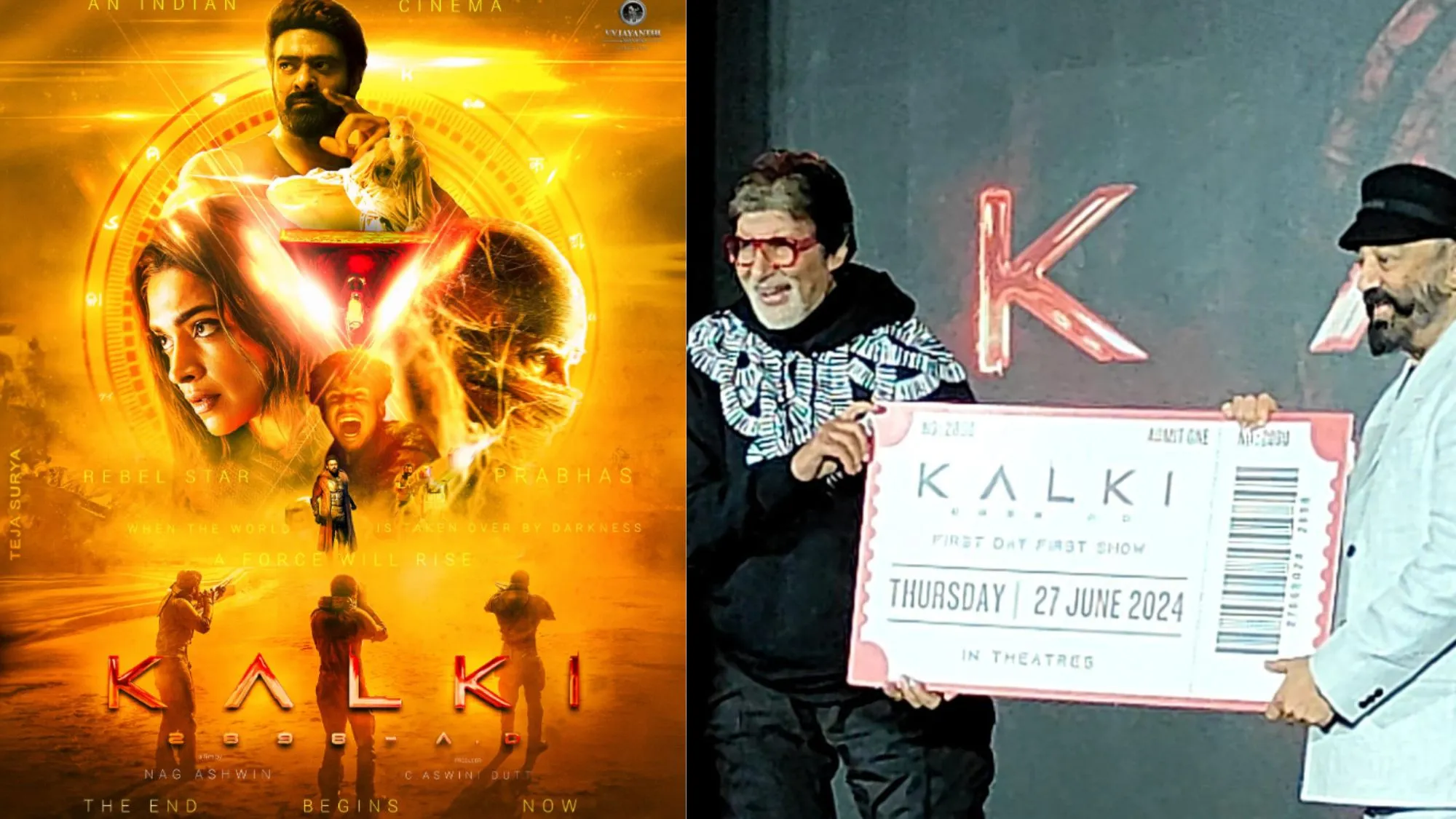 Amitabh Bachchan gifts Kalki 2898 AD first day first show tickets to Kamal Haasan who wished it was for Sholay