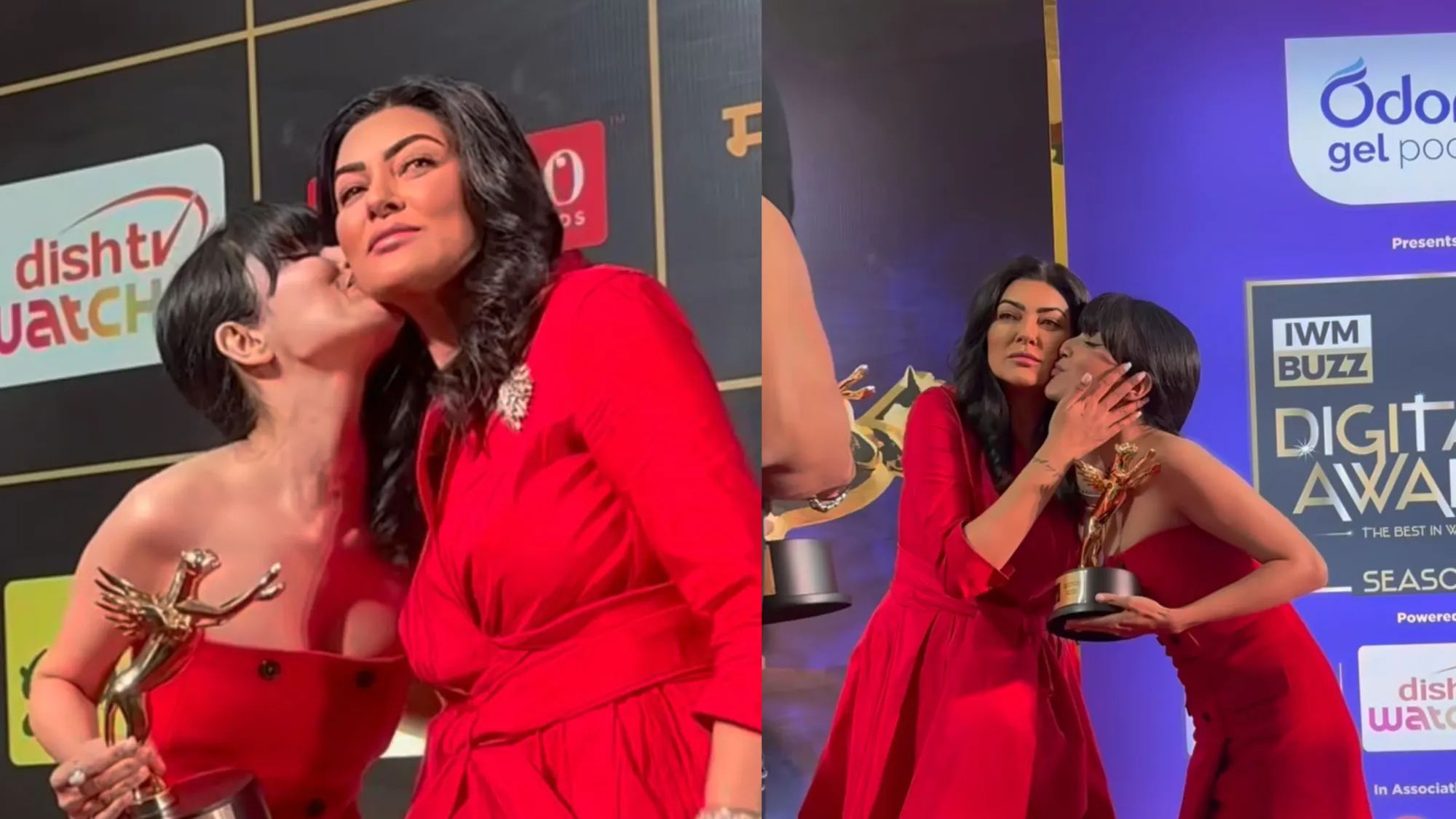  Khanzadi kisses Sushmita Sen