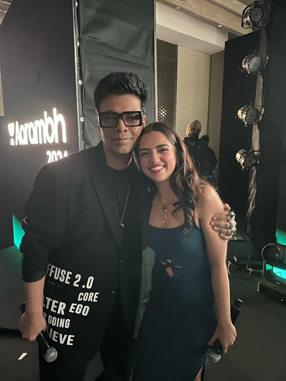 Ahsaas Channa And Director Karan Johar 