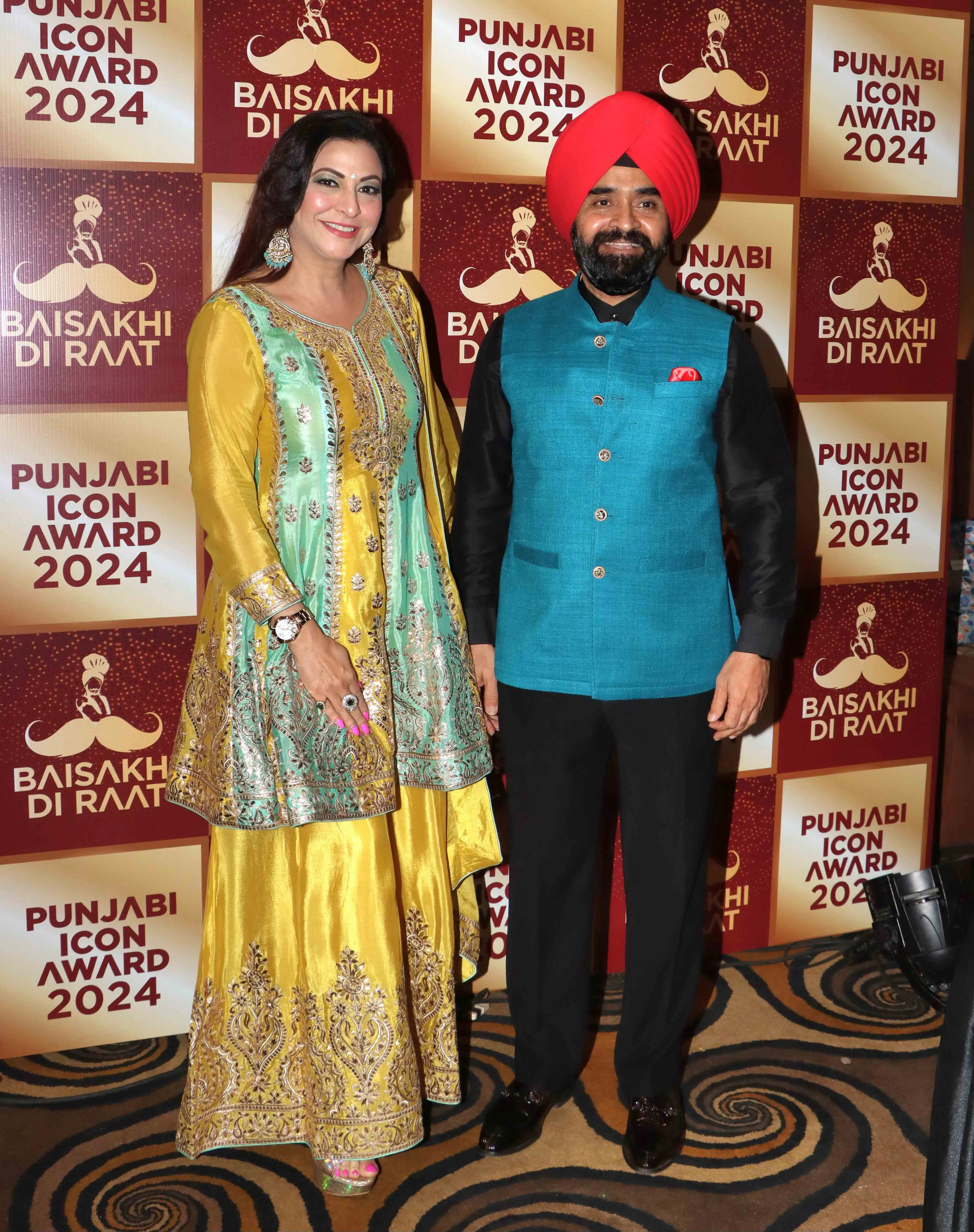 Gurpreet Kaur Chadha with Charan Singh Sapra