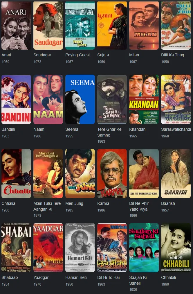 nutan movies