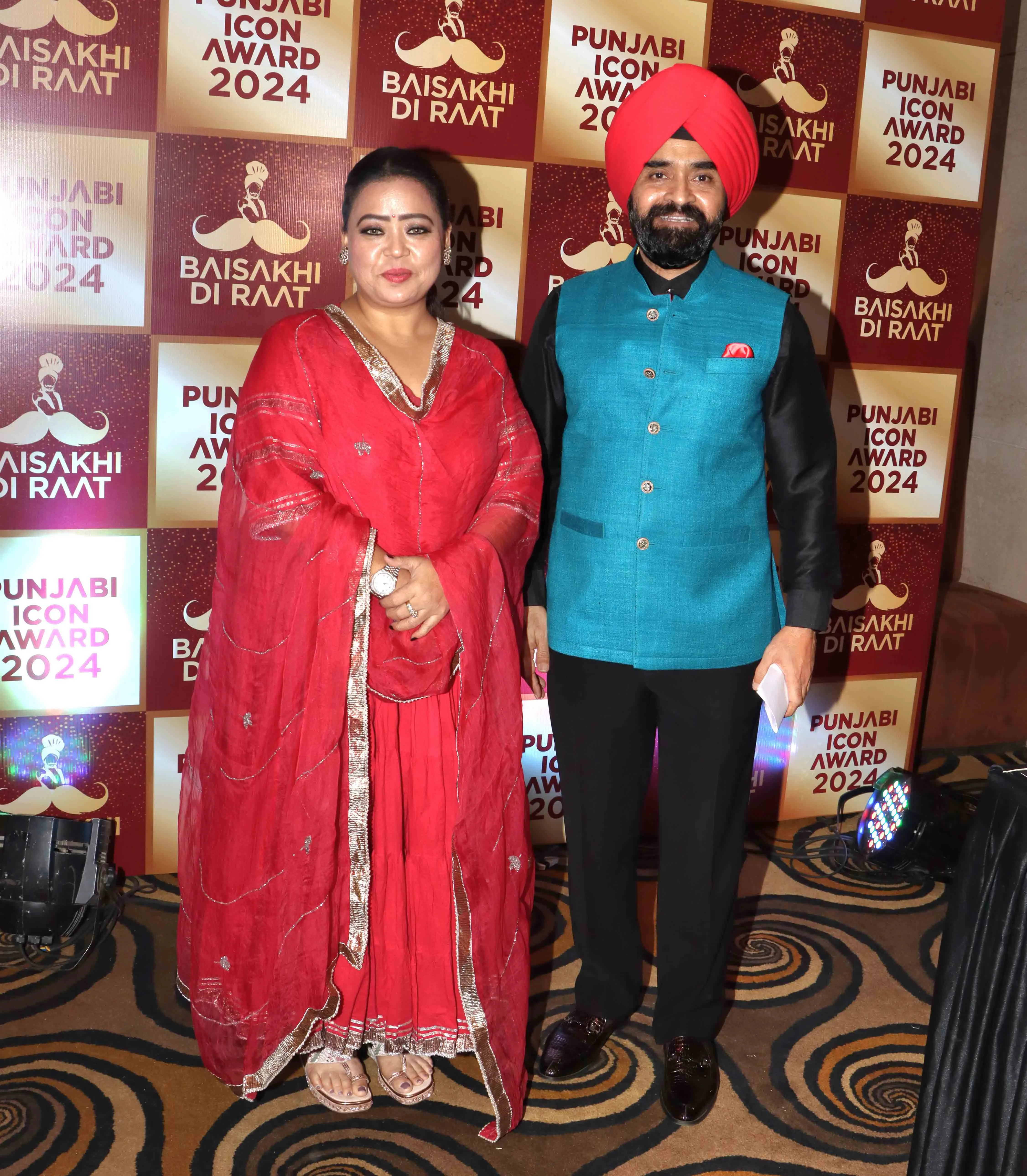 Charan Singh Sapra with Bharti Singh