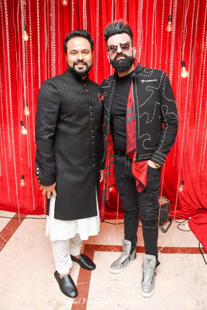 Tajinder Singh Tiwana with Navraj Hans