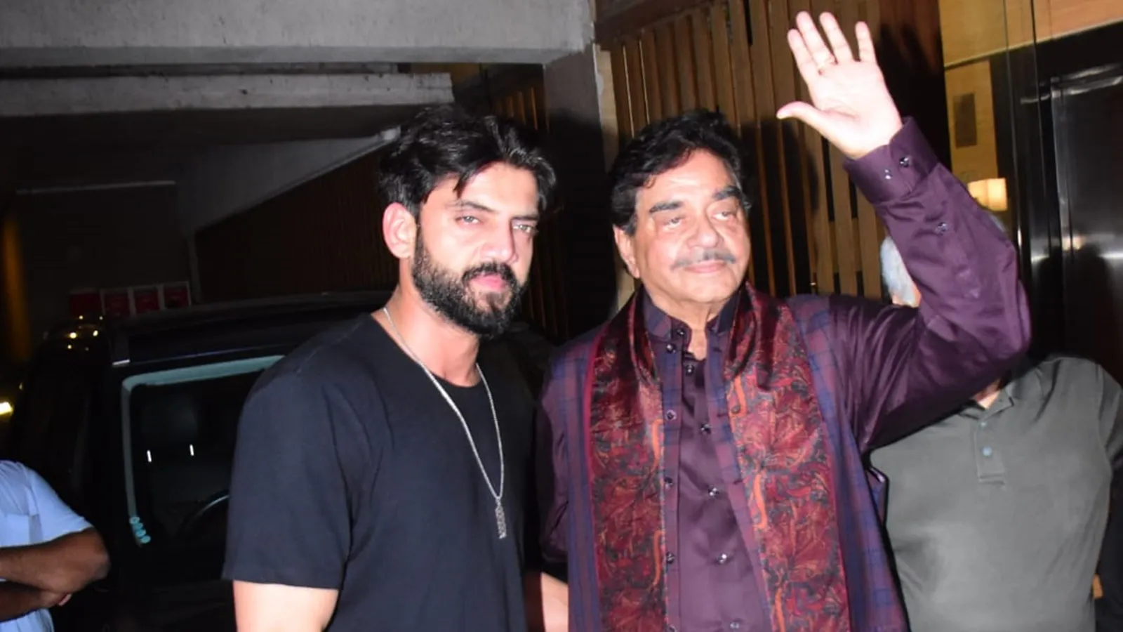 shatrughan sinha with zaheer iqbal