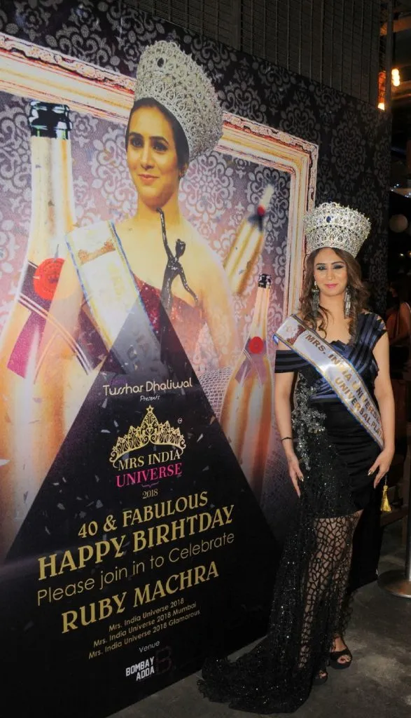 Grand Birthday of Ruby Machra winner of Mrs India Universe 2018