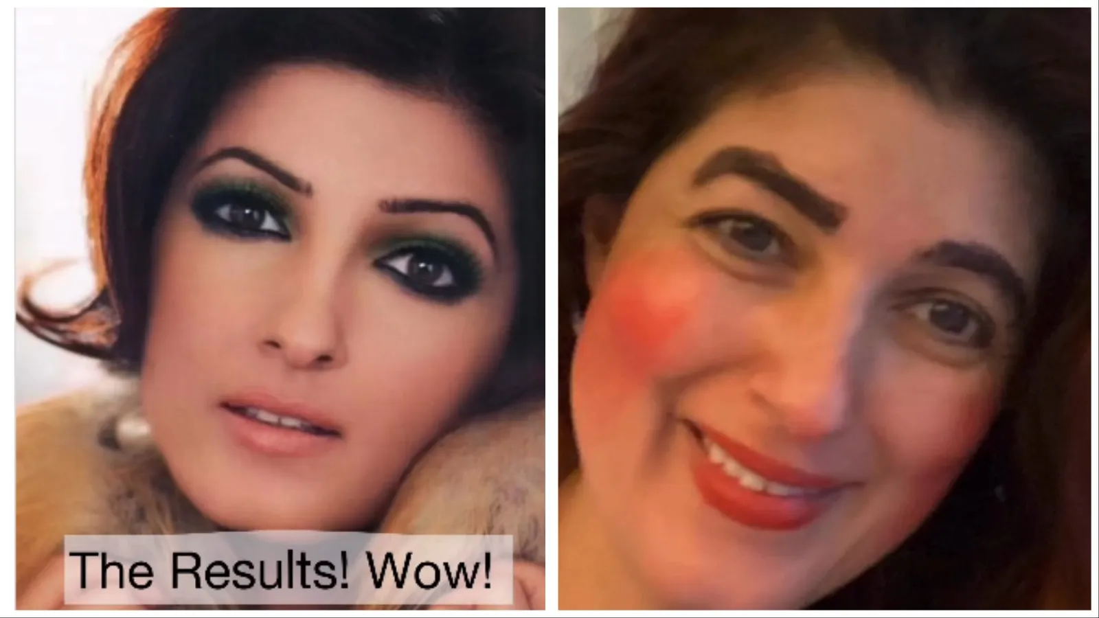 Twinkle Khanna compared the makeovers given by her daughter Nitara in 2021 and the one she received recently.