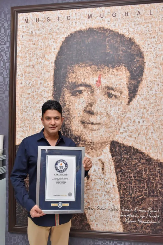 भूषण कुमार के टी-सीरीज सीएमडी को आधिकारिक गिनीज वर्ल्ड रिकॉर्ड्स प्रमाण पत्र से सम्मानित किया गया