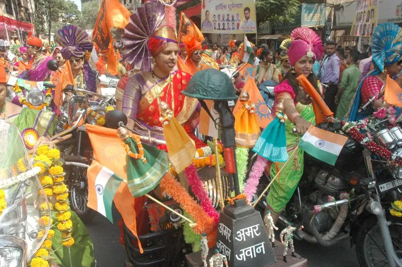 मुंबई में मराठी हिंदुओं ने शानदार अंदाज़ में मनाया गुड़ी पड़वा का त्यौहार