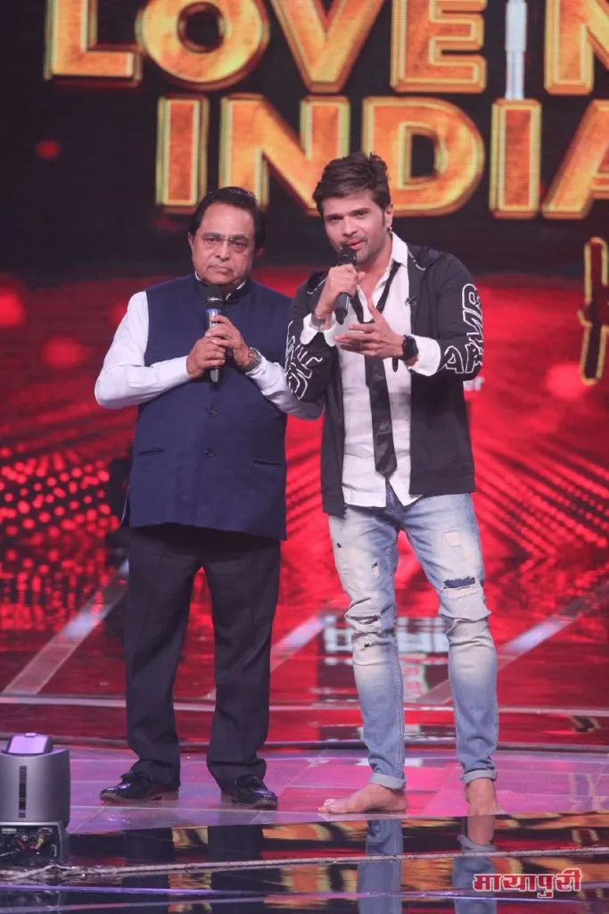 Himesh with his father