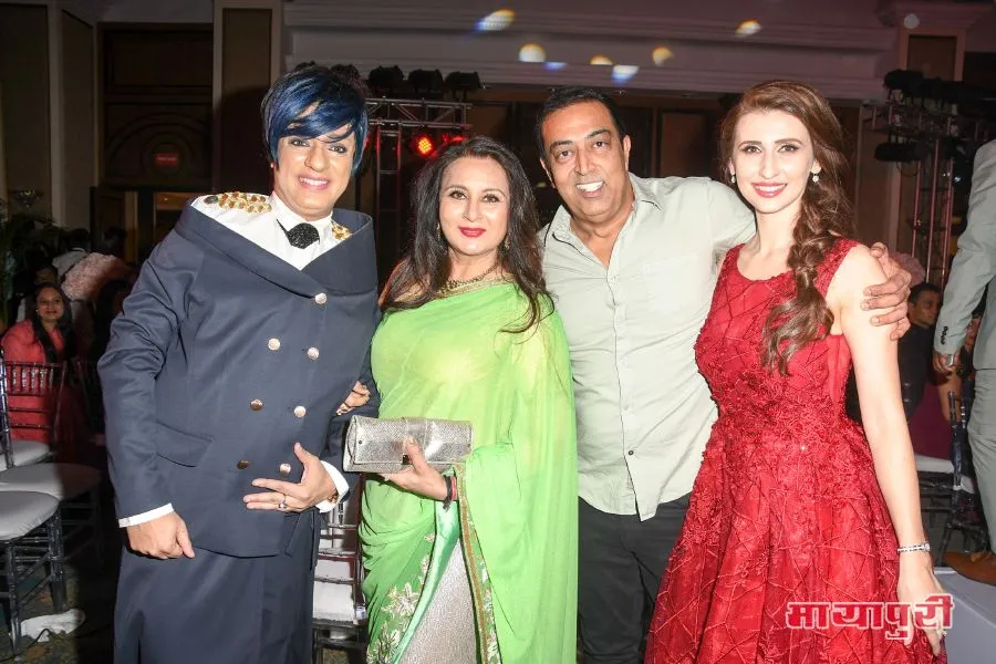  Rohit Verma with Poonam Dhillon Vindu Darta Singh and Claudia 