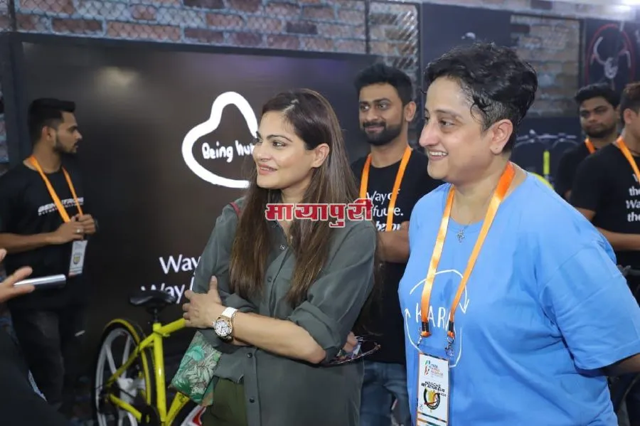 बीइंग ह्यूमन- इ साइकिल द्वारा मुम्बई फिटनेस मैराथन में शामिल हुई अलवीरा खान अग्निहोत्री