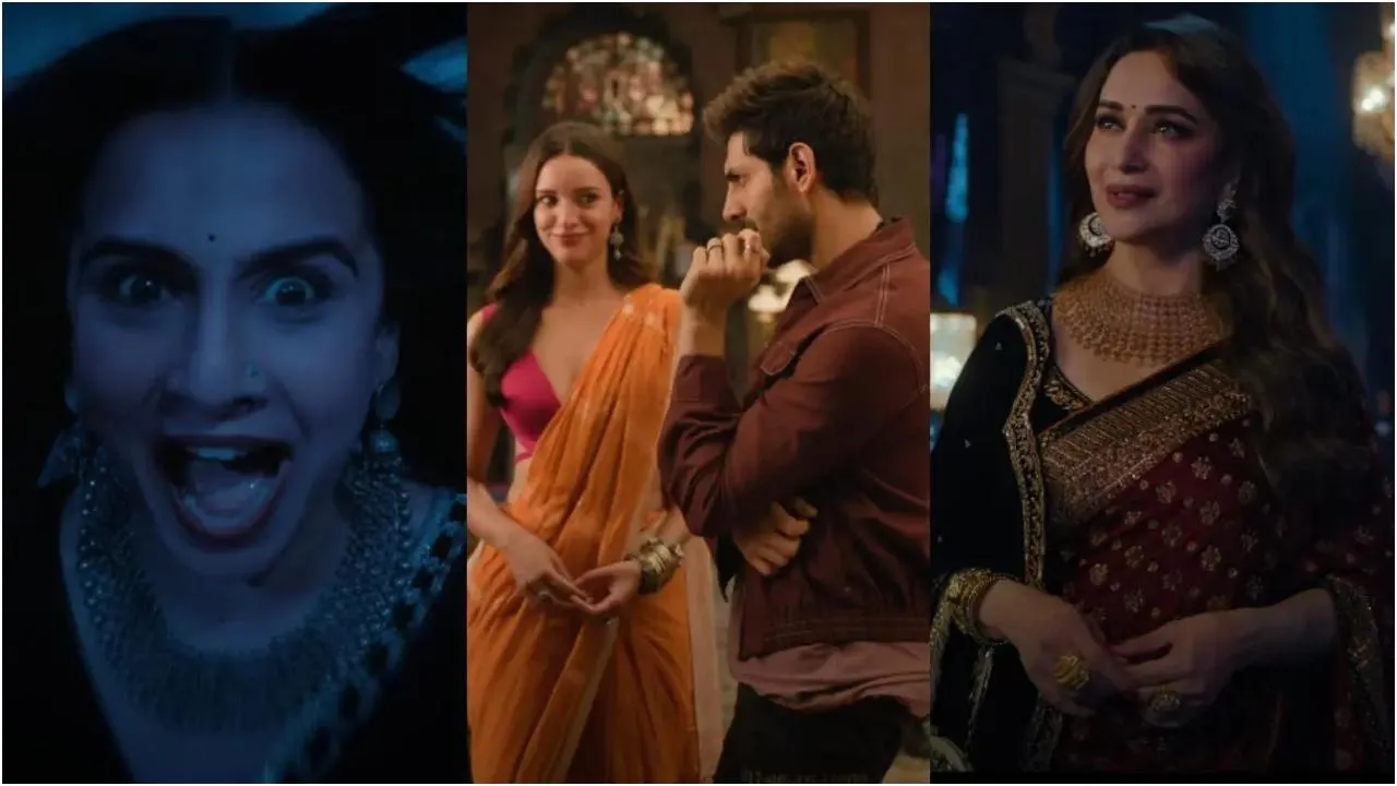 Bhool Bhulaiyaa 3 Trailer: विद्या बालन और माधुरी दीक्षित के बीच जंग,  कार्तिक आर्यन ने तृप्ति डिमरी को लुभाया