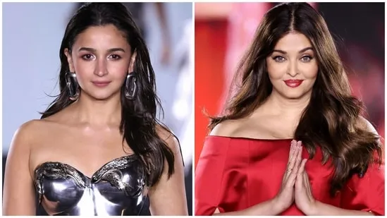 Alia Bhatt and Aishwarya Rai both walked the ramp at a L'Oreal show at the Paris Fashion Week on Monday.