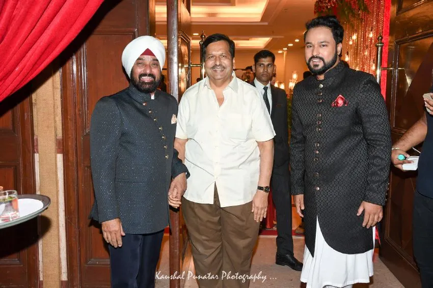 Mangal Prabhat Lodha with Tajinder Singh Tiwana