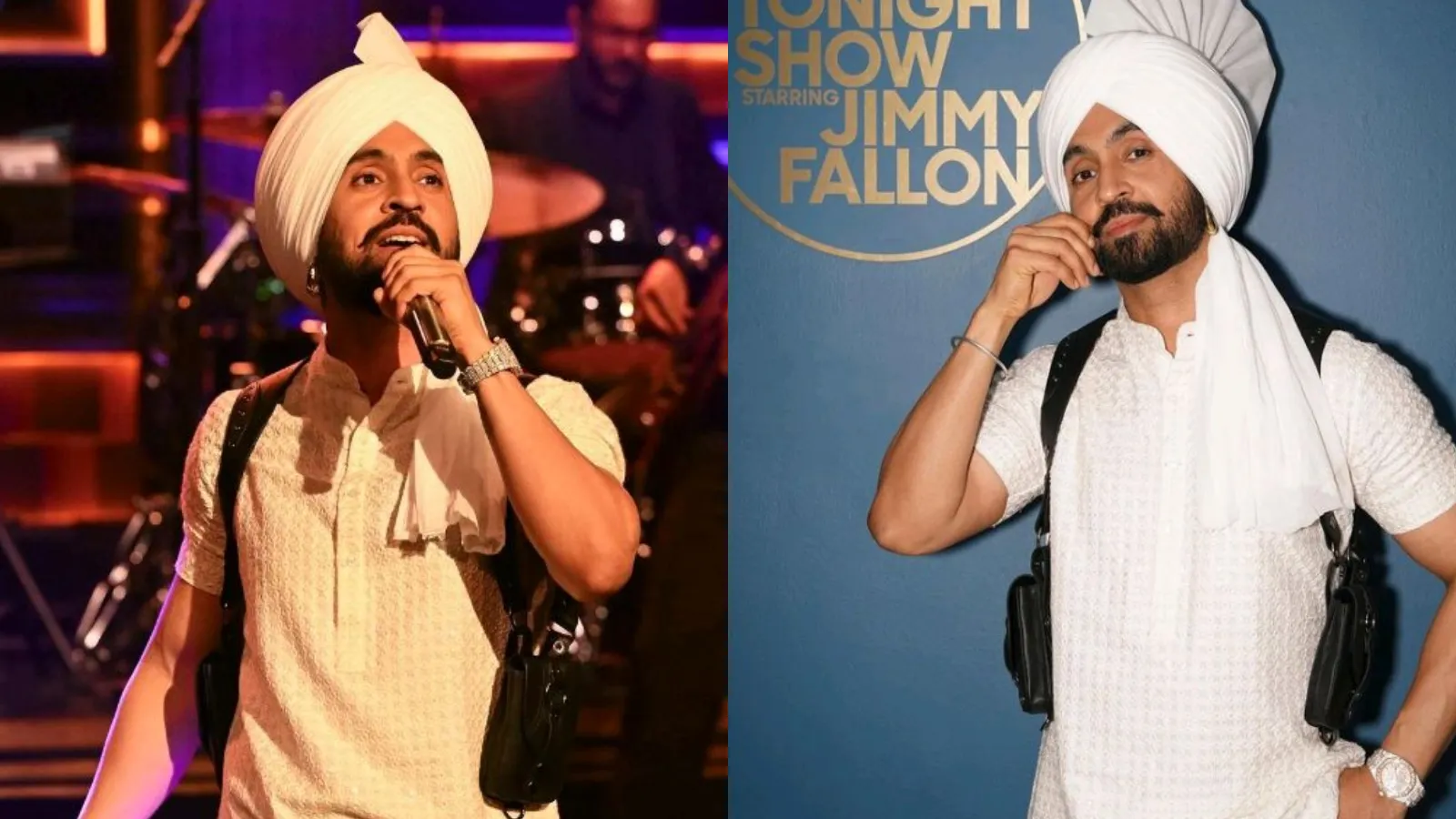 Diljit Dosanjh wore Audemars Piguet Royal Oak Selfwinding watch during his debut performance on The Tonight Show Starring Jimmy Fallon (Photo: Instagram/diljitdosanjh)