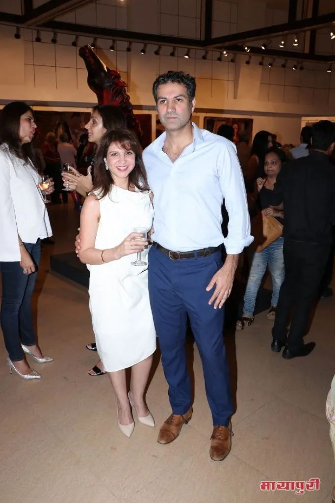 Simone Poonawalla with her husband Rishad Pundole