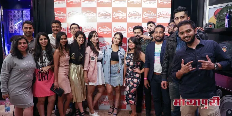 The Core Team of Superdry with Yami Gautam