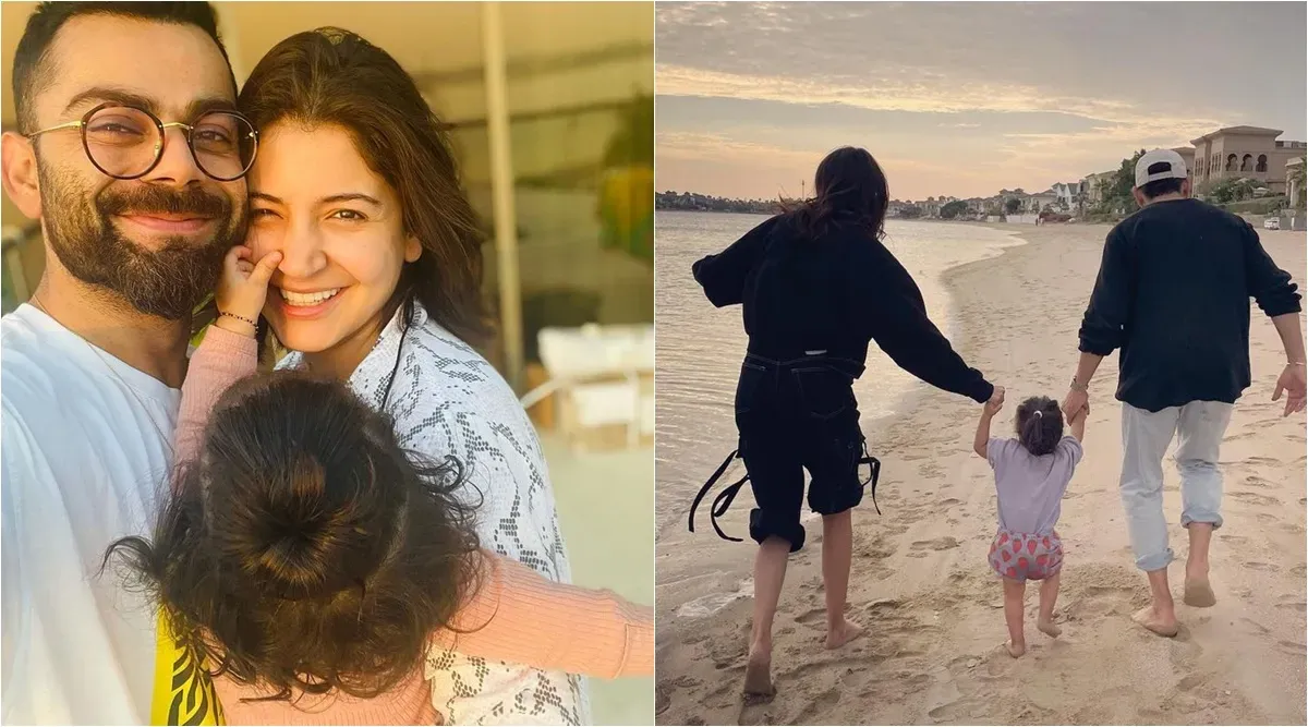 Virat Kohli-Anushka Sharma hold daughter Vamika's hands in a stunning photo  from vacation: 'Rabba bakshiyan tu…' | Bollywood News - The Indian Express