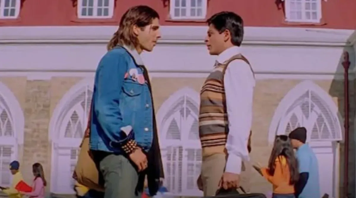 Zayed Khan and Shah Rukh Khan in a still from Main Hoon Na. (Photo: Red Chillies Entertainment/YouTube)