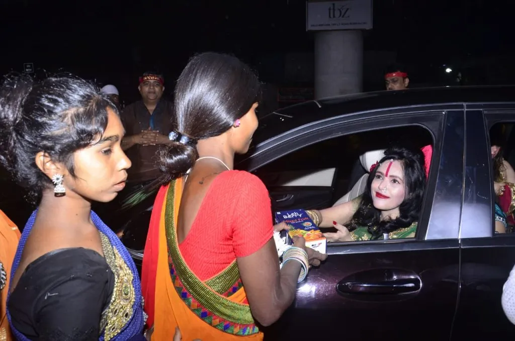 Radhe Maa Celebrates With Poor People