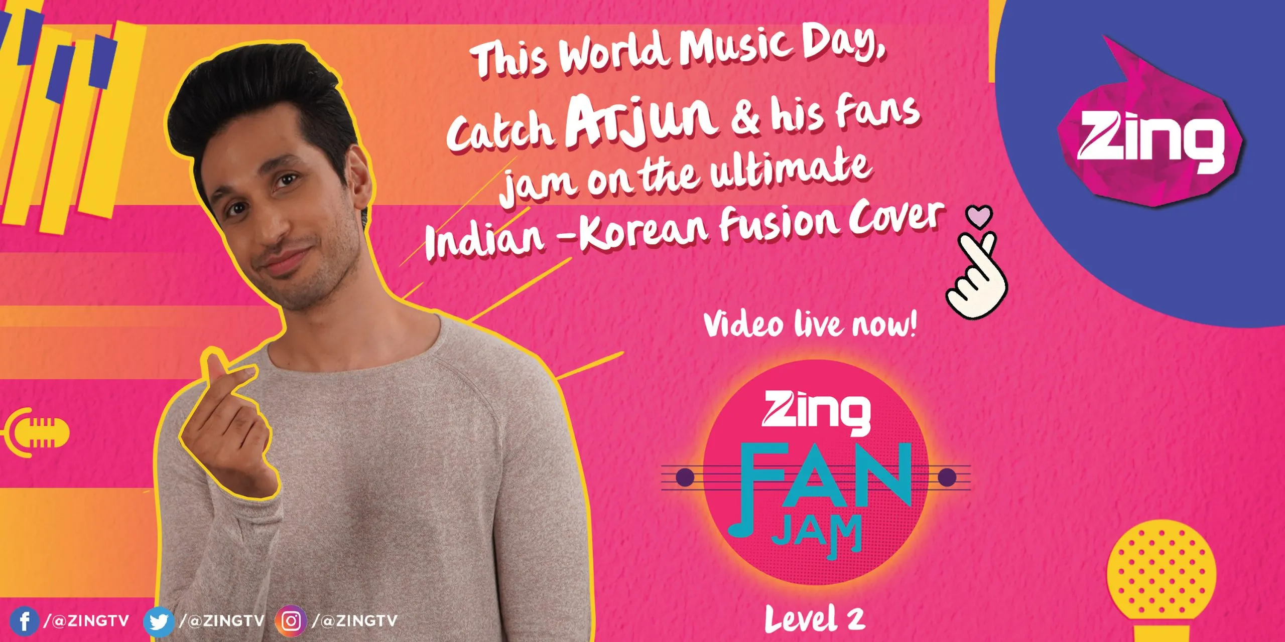 विश्व संगीत दिवस पर भारतीय-कोरियाई संगीत कवर वीडियो के लिए ‘जिंग’ ने मिलाया अर्जुन कानूनगो से हाथ