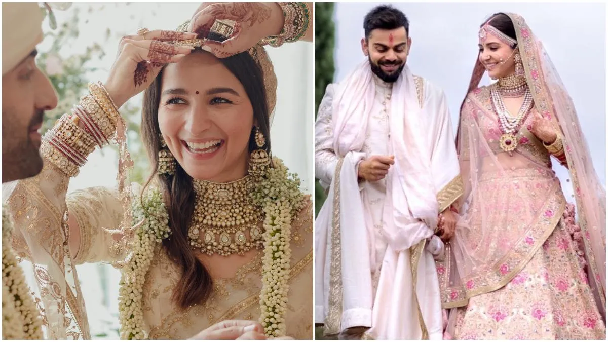 Alia Bhatt to Anushka Sharma, celeb brides who ditched red outfits for  wedding. On Fashion Friday - India Today