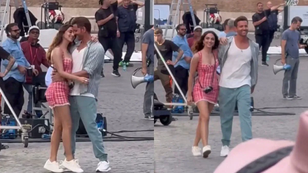 Leaked! Hrithik Roshan, Kiara Advani Shoot Romantic Song For War 2 In Italy; Videos From Sets Go Viral