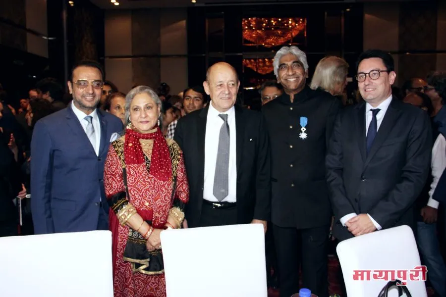 Gulshan Grover, Jaya Bachchan, Jean-Yves Le Drian