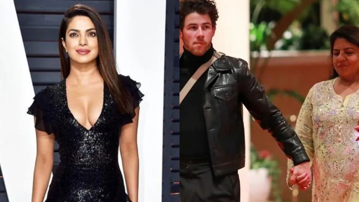 Priyanka Chopra enjoys dinner with Nick Jonas, mother Madhu on Diwali. See  pic - India Today