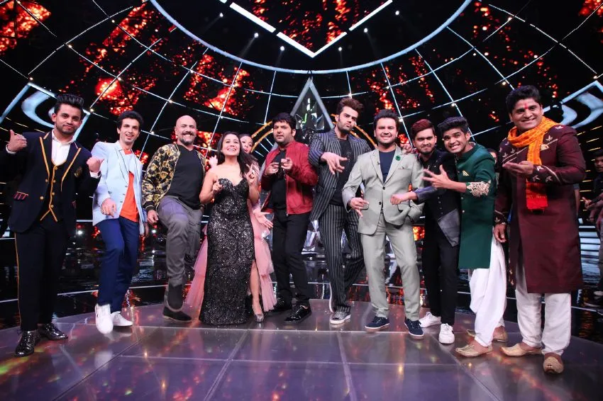 Kapil Sharma with Indian Idol Judges and contestant