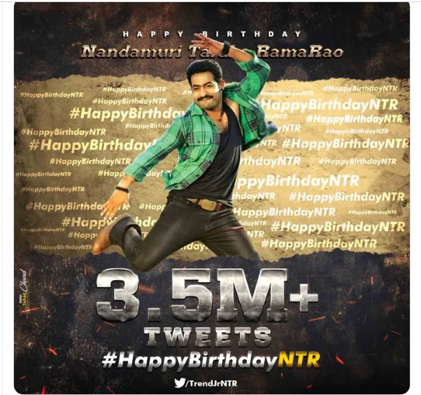 Jr NTR’s birthday : फिल्म RRR में जूनियर एनटीआर के फर्स्ट लुक के लिए फैंस को करना होगा इंतज़ार , ट्विटर पर दी जा रही है जन्मदिन की बधाई