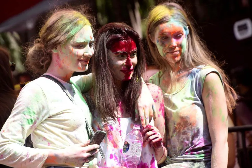 Actress Ankita Lokhande, Youngsters And People Celebrate Colourful Holi Festival In Mumbai On Tuesday