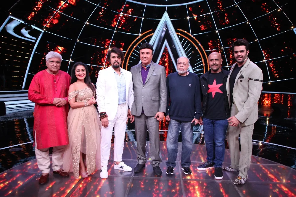 Javed Akhtar, Neha Kakkar, Sonu Nigam, Anu Malik, JP Dutta, Vishal Dadlani and Maniesh Paul