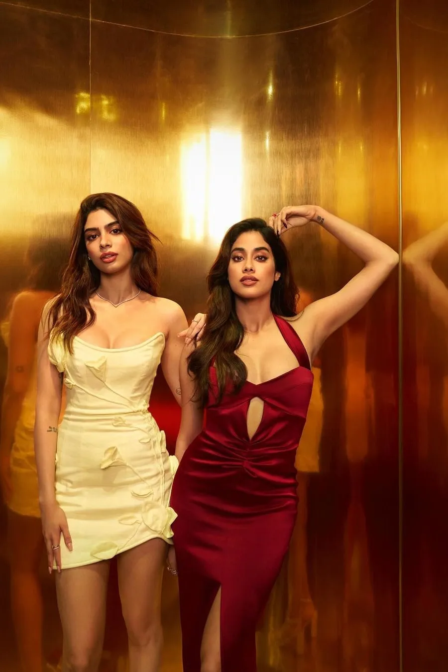 Janhvi and Khushi Kapoor are leaning into their pin-up style era, as seen  on Koffee with Karan | Vogue India