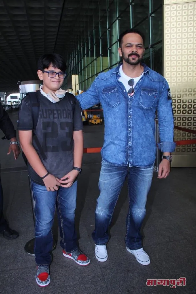 Rohit Shetty with his son