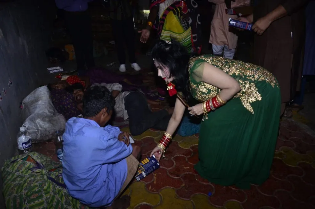 Radhe Maa Celebrates With Poor People