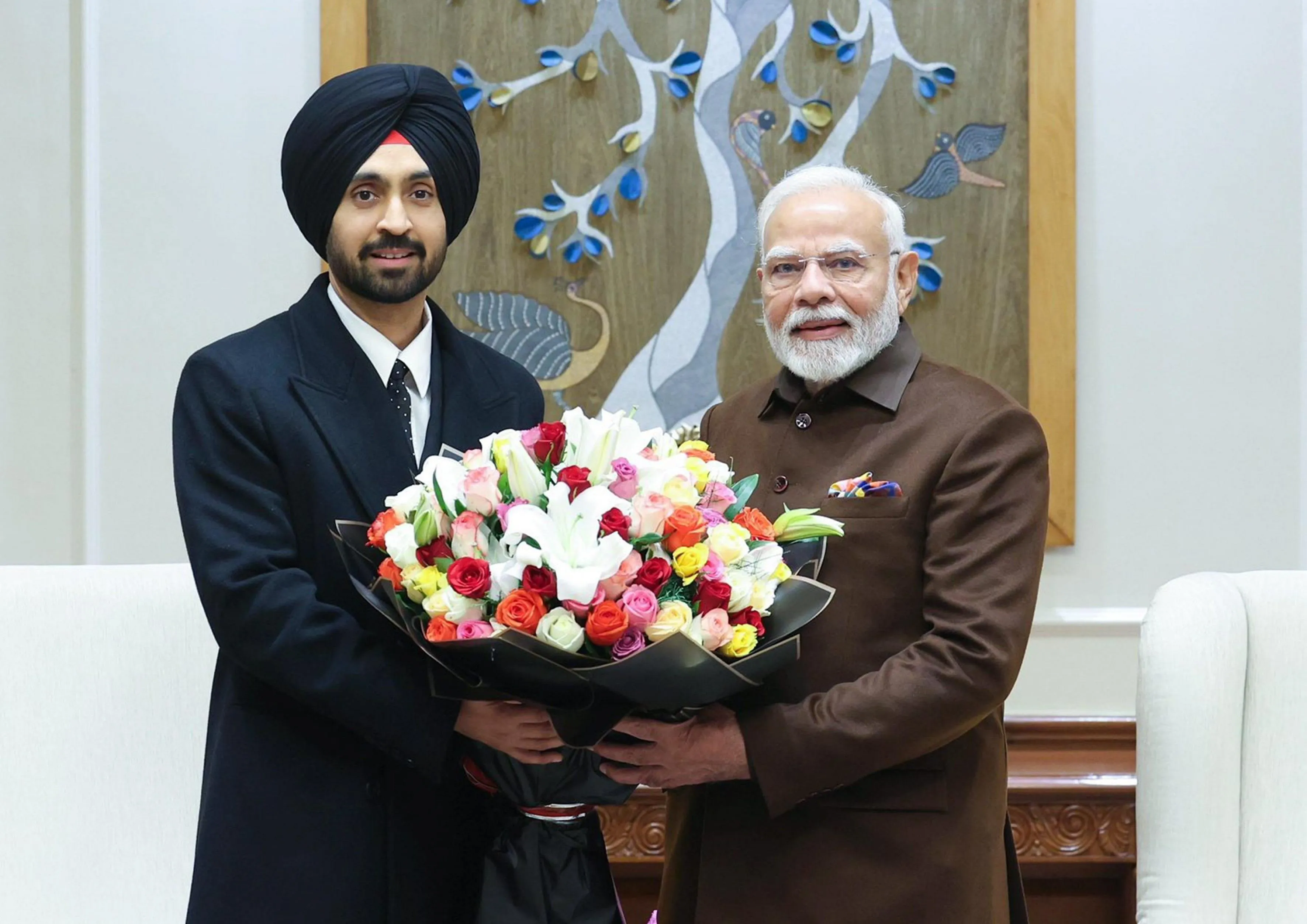 PM Modi meets Diljit Dosanjh, calls the meeting 'a fantastic start to 2025'  | Entertainment News - Business Standard