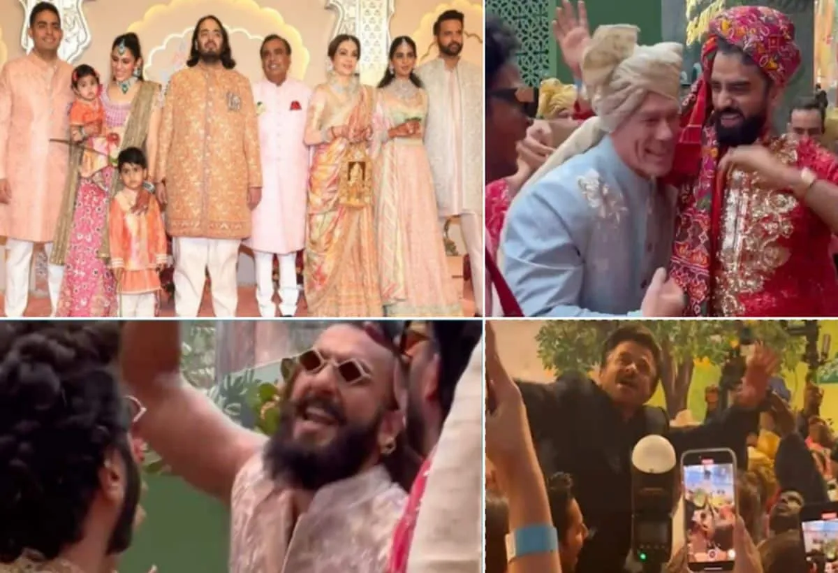 Anant Ambani Wedding: अनंत अंबानी की शादी में ठुमके लगाकर जॉन सीना और रणवीर  सिंह ने लूटी महफिल, नीता अंबानी समेत दिग्गजों ने किया डांस, देखें वीडियो ...
